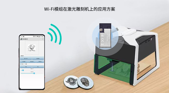 RTL8720 WIFI模组在雕刻机中的应用