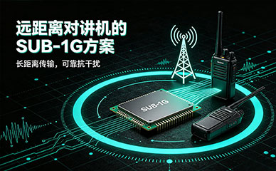 SUB1G模组远距离对讲机应用